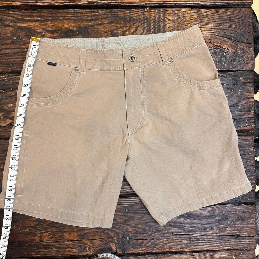 KÜHL Cargo Shorts Men’s 34 Tan/beige Like New